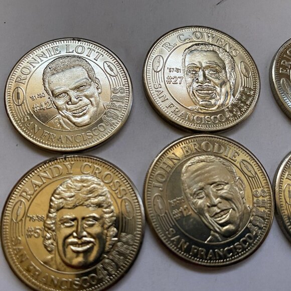 San Francisco 49ers then and now 1994-95 collectable coins 8 of 20 Lot #21 - Picture 2 of 6